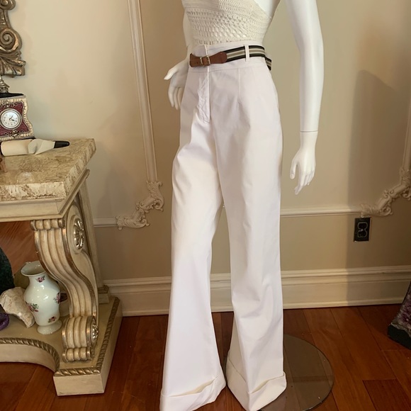 Dolce & Gabbana Denim - Dolce & Gabbana white Jeans with belt size 46
